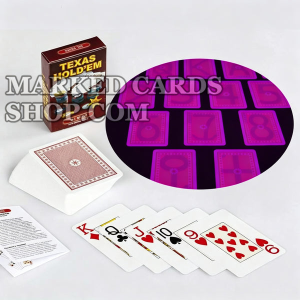 Inchiostro invisibile Carte Texas Hold'em Dal Negro lette da lenti a contatto luminose