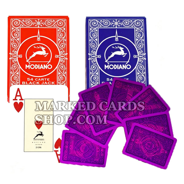 Modiano 54 Carte Blackjack Trucchi Carte segnate con inchiostro IR