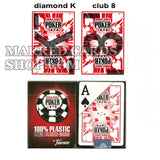 Carte da poker con lenti a contatto WSOP contrassegnate con inchiostro invisibile