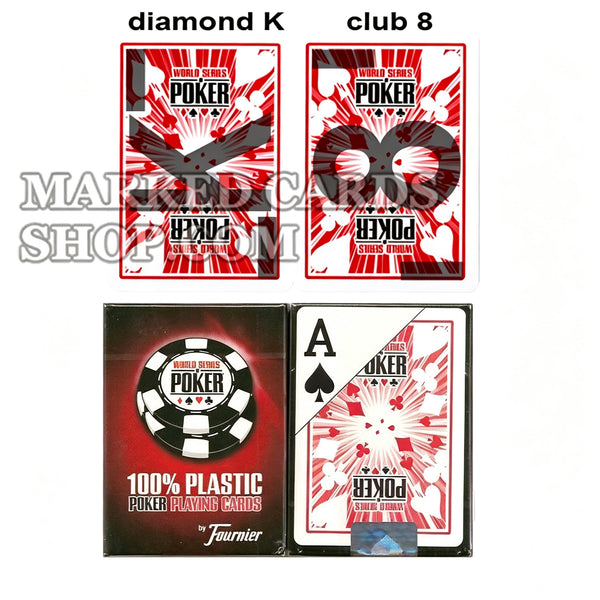 Carte da poker con lenti a contatto WSOP contrassegnate con inchiostro invisibile