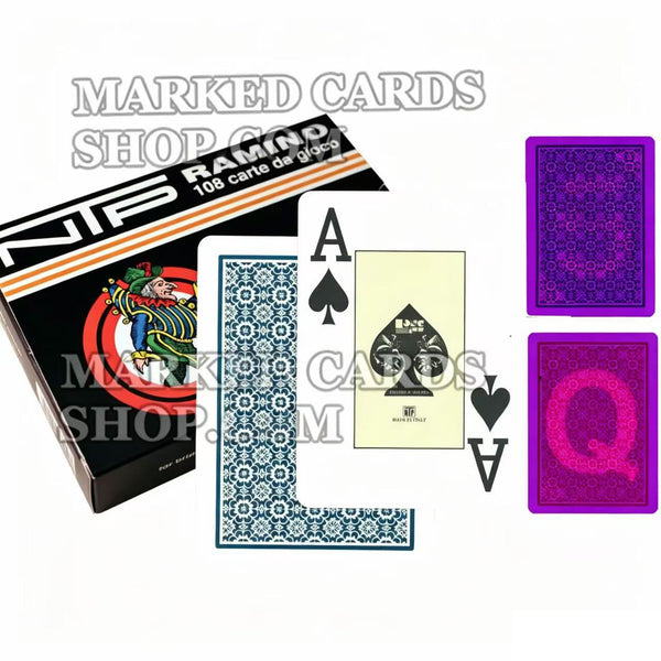 Carte da poker contrassegnate NTP Dal Negro Carte da poker di dimensioni strette per lenti a contatto