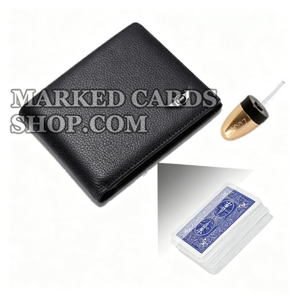 Fotocamera per imbrogli di poker con portafoglio bifold con distanza di scansione di 20-40 cm