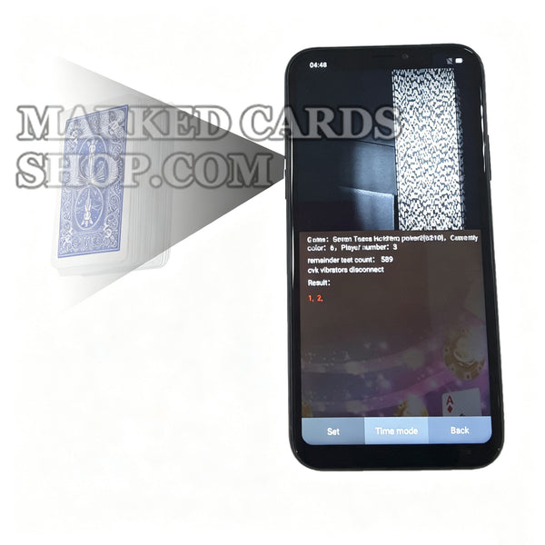 Fotocamera per carte contrassegnate per iPhone per l'analizzatore della mano del vincitore del poker