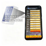 Fotocamera per carte contrassegnate per iPhone per l'analizzatore della mano del vincitore del poker