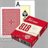 Carte da gioco segnate Fournier 818 Carte plastificate in carta