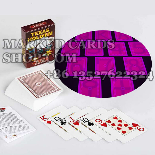 Inchiostro invisibile Carte Texas Hold'em Dal Negro lette da lenti a contatto luminose