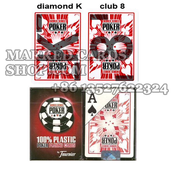 Carte da poker con lenti a contatto WSOP contrassegnate con inchiostro invisibile